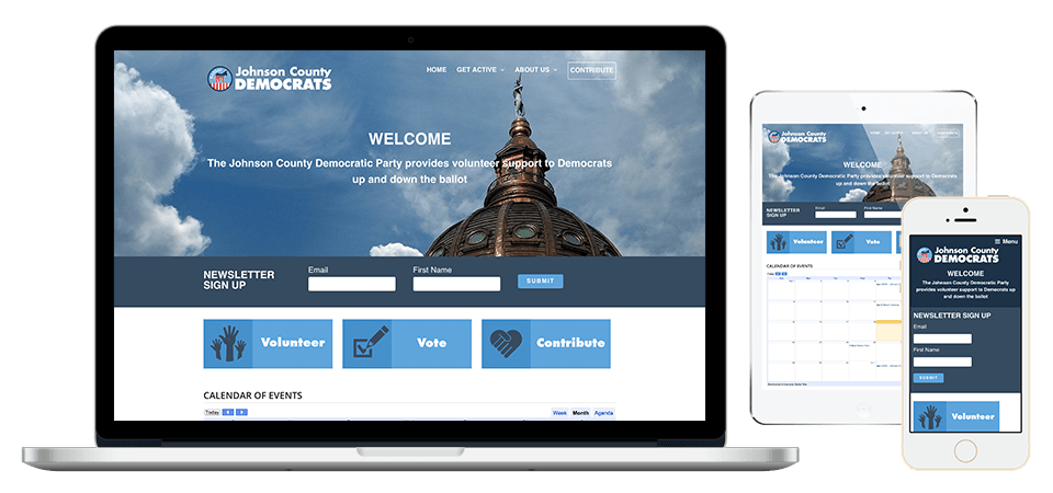 Responsive Website Design - Johnson County Democrats